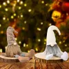 Kerst Gnomes Decorations Handgemaakte Zweedse Tomte met lange benen Scandinavisch beeldje pluche elf pop xbjk2108