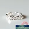 Süße weibliche kleine Blume Ring100% echte Sterling Silber Ehering Offene dünne Verlobungsringe für Frauen Fabrik Preis Experten Design Qualität