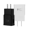 Cargadores de buena calidad OEM Cargador rápido de pared USB de carga rápida adaptable 15W 9V 1.67A 5V 2A Adaptador EE. UU. Enchufe de la UE para Samsung Galaxy S21 S20 S10 S9 Note 10