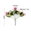 Decoratieve bloemen kransen 30 cm 5 hoofden / 1 bundel rose diy floral decor kunstmatige nep peony boeket voor thuis bruiloft decoratie ind