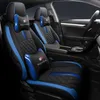 Coprisedili per auto speciali per Honda Civic 2020 2021 2022 Cuscino del sedile in pelle impermeabile Design interno di lusso nero/blu