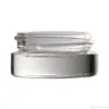 Contenitore in barattolo di vetro trasparente da 5 g 5 ml con coperchio in alluminio per balsami per labbra, creme, oli, unguenti, lozioni, trucchi, cosmetici, flaconi per campioni RRA11807