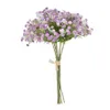 7 pezzi 1 mazzo di fiori artificiali Gypsophila per la festa nuziale decorazione familiare all'aperto fiori secchi appesi a parete 210706