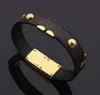 braccialetti con ciondoli di marca gioielli di lusso braccialetto in pelle di design femminile regalo di moda elegante di fascia alta con logo e scatola320S