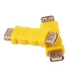 Sarı konnektör usb bir kadın için kadın uzatılmış adaptör USB2.0 AF AF AF Converter