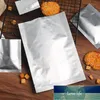 200 pçs sacos de folha de alumínio prata mylar selador a vácuo zíper saco de poupança de alimentos bolsas de armazenamento para cozinha Supplies206K