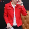Весенне-осеннее джинсовое пальто мужская мода в корейском стиле для студентов красивая универсальная куртка мужская одежда летний стиль Cowb 211215