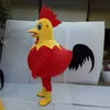 Costume della mascotte del gallo di Halloween Personaggio dei cartoni animati di peluche del gallo di alta qualità Personaggio a tema anime Formato adulto Carnevale di Natale Festa di compleanno Vestito operato