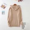 HSA Hoodie de malha suéteres de outono mulheres harajuku senhoras pulôver maciço sólido básico manga longa camisola feminina 210417