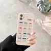 2021 Calendar Date Phone Cases For iPhone 12 11 Pro Max Xs Xr 7 8 Plus Soft TPU Case with Lens Camera Protection