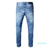 2021 Высококачественные дизайнерские джинсы Mens Motocycle Holesluxury Denim Men Модная уличная одежда.