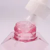 Dispensador de jabón líquido, 300ml, bomba de espuma en forma de flor, botella vacía, Gel de ducha transparente de plástico, herramienta desinfectante de manos