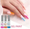 Calidad OEM logo 12 colores Juego de pintura en gel para uñas Kit de larga duración Fácil pintura UV Gel Art Gel Kit de esmalte de uñas