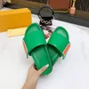 2023 Designers Kvinnor tofflor Comfort Smooth Calfskin Flat Letter Mules Fashionable Ease To-Wear Rubber Bottom Width Slides With Box