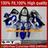 Carenature per stampi ad iniezione per KAWASAKI NINJA ZX 9R 900 CC ZX9 9 R 98-03 Kit carrozzeria 25No.40 ZX900 ZX9R 00 01 02 03 ZX-9R ZX-900 900CC 2000 2001 2002 2003 Corpi OEM blu nero