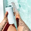 Cups Slim Double walled Stainless Steel Insulated Can Mug Cooler for 12 Oz Slims Cans Cup Thermos (Glitter Mermaid) Christmas gift CG001