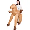 Талисман кукла костюм взрослых животных гора пустыни верблюд надувные костюмы мужчины Хэллоуин мультфильм талисман кукла вечеринка ролевая игра на одежде