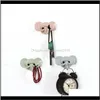 Rails Wallmounted Adhesive Multifunction Hanger Hooks Cartoon Elephant Sticking Strong Hanging Bathroom Kitchen Storage Holder Vn3Dq Hqy21