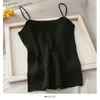 Knitting Summer Tank Top Casual Slim Spaghetti Strap Work Out Women Tops Camisole W102 210526