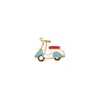 10st / packas transport motorcykel cykel emalj charms handgjorda flytande charms för smycken gör örhängen guld bas