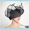 Aessories Outils Produitsdames Fascinators Millinery Hat Party Wedding Sinamay Wide Brim Fedora Kentucky Derby Headpiece Church Hair Aesso