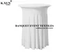 Table Cloth Wholesale Price Ruffled Lycra Spandex Cocktail Cover Wedding Event Party Decoration