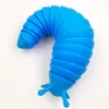 Fidget Crianças Brinquedos Slug Snail Boneca Engraçada Slug Caterpillar Quebra-cabeça Tricky Simulação Descompression Bonita Brinquedo