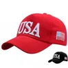 USA Flag Ball Caps Red Black Unisex Adjustable Adult Fitted Baseball Embroidery Summer Sun Visor Cap Sports Hats For Men And Women 30pcs