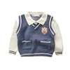 Kinderkleding Herfst Winter 2020 New College Wind Vacation Twee wollen gebreide truien GC237