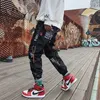 Otoño Hip Hop Pantalón Hombres Primavera Loose Fit Joggers Imprimir Streetwear Teen Harem Pantalón Ropa Pantalones de moda X0723