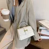 Abendtaschen Stein Patent Weiß Crossbody für Frauen 2021 Kleine Handtasche Tasche PU Leder Hand Damen Kette Designer