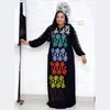 Vêtements ethniques Conception africaine Dashiki Robe Diamants Abaya Maxi Robes Bazin Vintage Robe à manches longues Robes Afrique Lady Party Mode