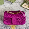 2021 spring new chain Single Shoulder Messenger Bag Handbag women designer small messenger Title sewn velvet classic recommendation