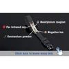 Power Silicone Armband Bio ELEMENTS Energibalans Magnetisk armband Svart Bangle INTE22