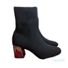 Tasarımcı Klasik Temizle Mini Çorap Çizmeler Yüksek Düz Kumul Toka Kadın Bayan Kızlar Bayan Boot Kar