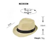 Cappelli da sole estivi per uomo Protezione UV Berretto da sole Cappello di paglia Donna Panama Jazz Hat chapeau femme