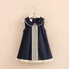 Baby Kids Leuke Kant Ruffles Doll Kraag Prinses Jurk 2020 Zomer Nieuwe Kleine Meisjes Mouwloze Jurken Kinderen Sundress X63 Q0716