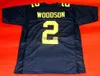Niestandardowy Charles Woodson Michigan Wolverines Jersey zszyte