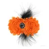 Festa Favor Halloween Hairpin Penas Girassol Girassol Bebê Hairpin Europeu e Americano Festival Bebê Headdress T2I52288