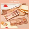 Kiss Beauty 12 Kolory Paleta Eyeshadow Metallic Shimmer Matte Bogaty Color Glamour Daily Night Party Lady Eye Auld Makeup