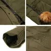 Winter Damesjas Lange Slanke Vrouw Jas Dier Bont Kraag Merk Kleding Dikke Warm Winddicht Parka GWD18253 211008