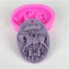 Fondant Cake Molds 3D DIY Horse Shape Soap Silicone Mold Tools Chocolate Candy Biscuits Moulds Wedding Decoration Baking