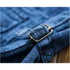 Colete masculino outerwear denim colete azul profundo cor mais tamanho sem mangas jaqueta multi-bolso xl para 5xl 210923