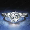 Diamond engagement wedding ring open adjustable rings for women fahshion jewelry