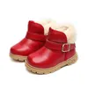 Kış Erkek Kız Çizmeler Kalın Sıcak Moda Rahat Kar Ayak Bileği Çizmeler Çocuklar Ayakkabı İnek Kas Taban PU Peluş Çizmeler Ayakkabı Çocuklar 210713
