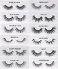 3D Mink cílios Natural Eyelashes Cílios Falso Volume Fluffy Volume Falso Logo Logo Adesivo Faux Faux Mink Handmade Eyelashes 12 estilos