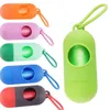 Pet Dog Dispenser Garbage Case Included Pick Up Waste Poop Bags Dog Pet Supplies Household Cleaning Tool 8 Colors 10.5*4cm Gift