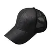 Ponytail Hat Fluorescence Sequin Anti-Sweat Breathable Mesh Favor Caps Adjustable anti-uv Hats Sport Baseball Cap HHC7556