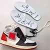 2022 Lanzado auténtico Union X High OG NRG 1 Los Angeles Black Toe Blue 1S Mens Athletic Shoes Sneakers con caja original