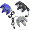 Классический ретро -проводной геймпад джойстик для N64 Controller Game Console Аналоговые игры Joypad 10 Colors DHL9776884